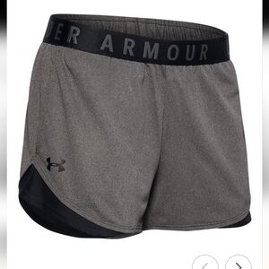 NWT New Under Armour shorts Play Up 3.0 gray & black plus size 2x